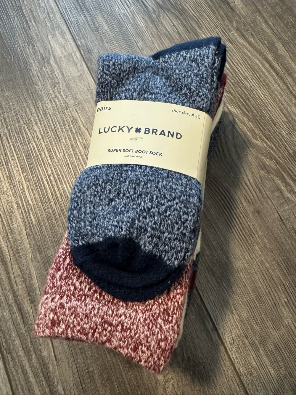 Lucky Brand 6 pk super soft boot socks 4-10
